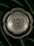 Heraldic Vintage Pewter Miniature Wall Plaque