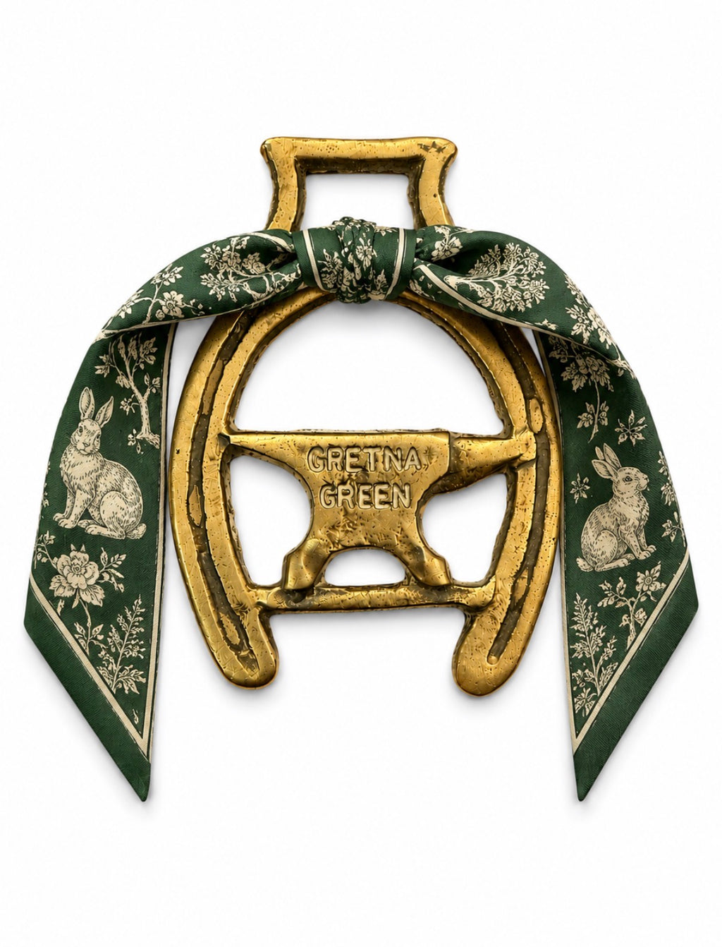Vintage Gretna Green Brass Horse Brass
