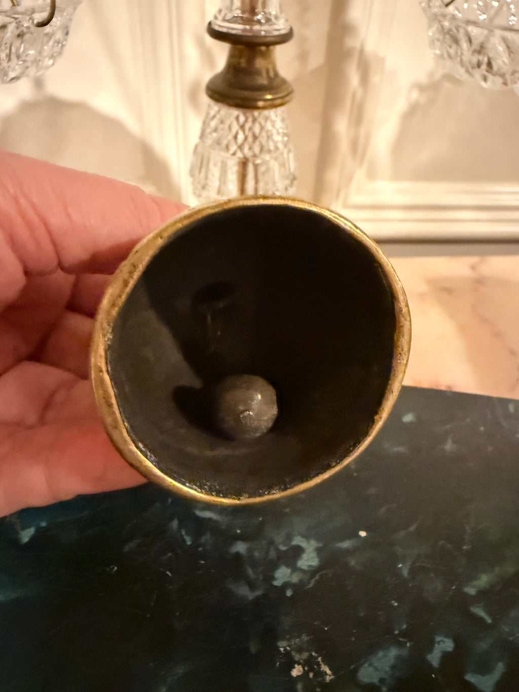Vintage Brass Bell Ladies — Set of 3