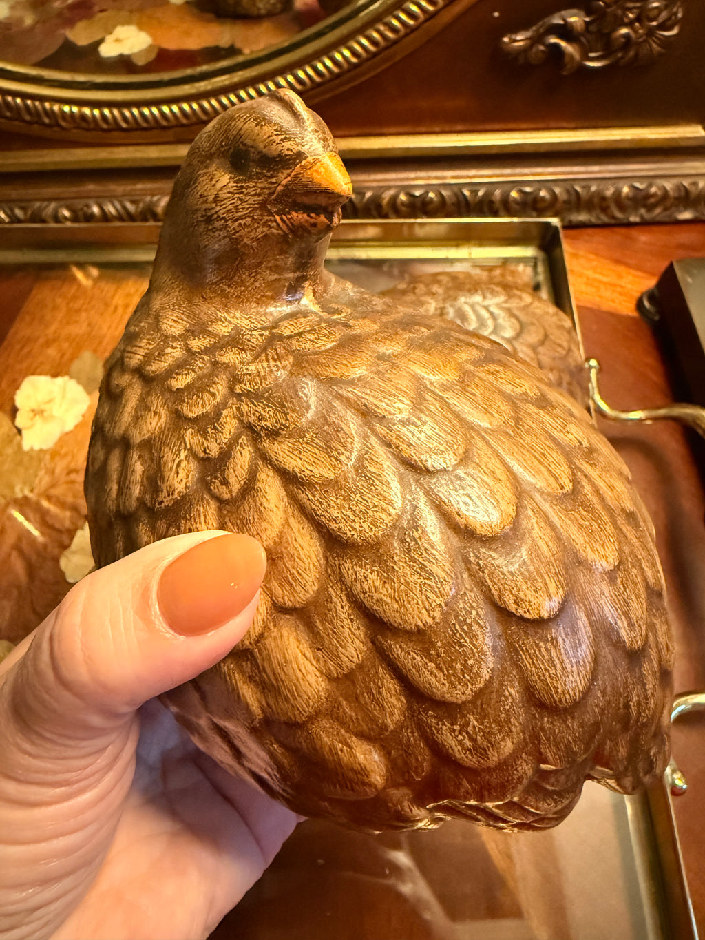 Vintage Ceramic Quail Family – Set of Three