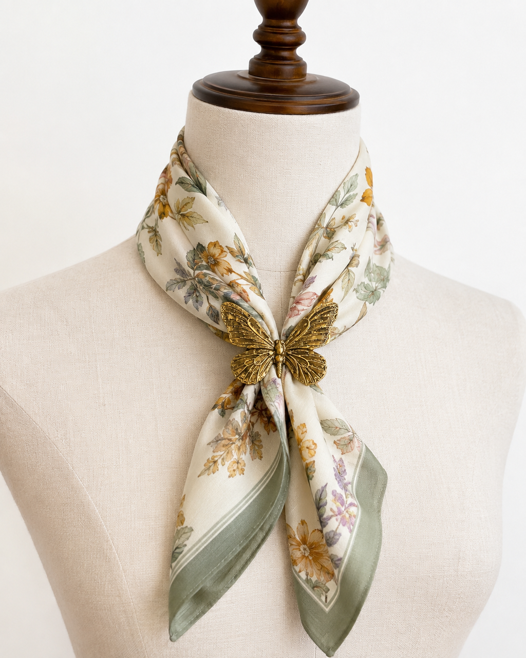 Vintage Brass Butterfly Scarf or Napkin Rings | Choice of 4