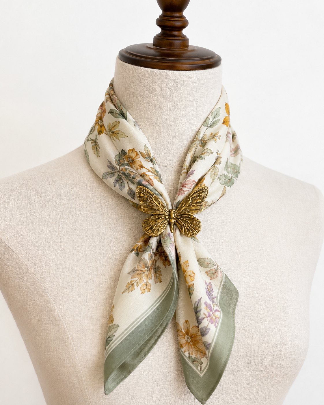 Vintage Brass Butterfly Scarf or Napkin Rings | Choice of 4