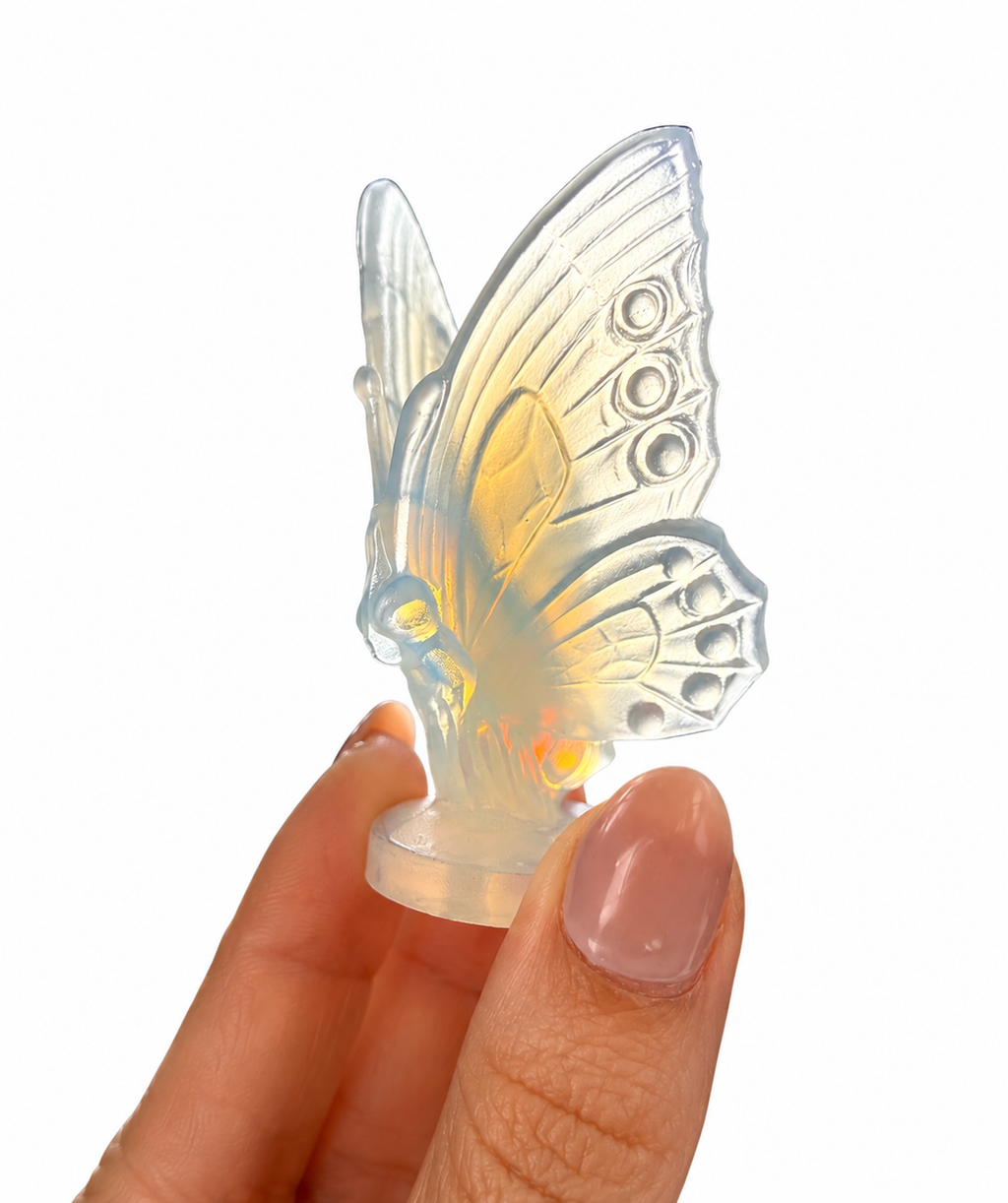 Sabino France Opalescent Glass Butterfly | Vintage French Art Glass