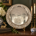 Vintage Sheridan Taunton Silversmiths 16” Ornate Silverplate Serving Tray