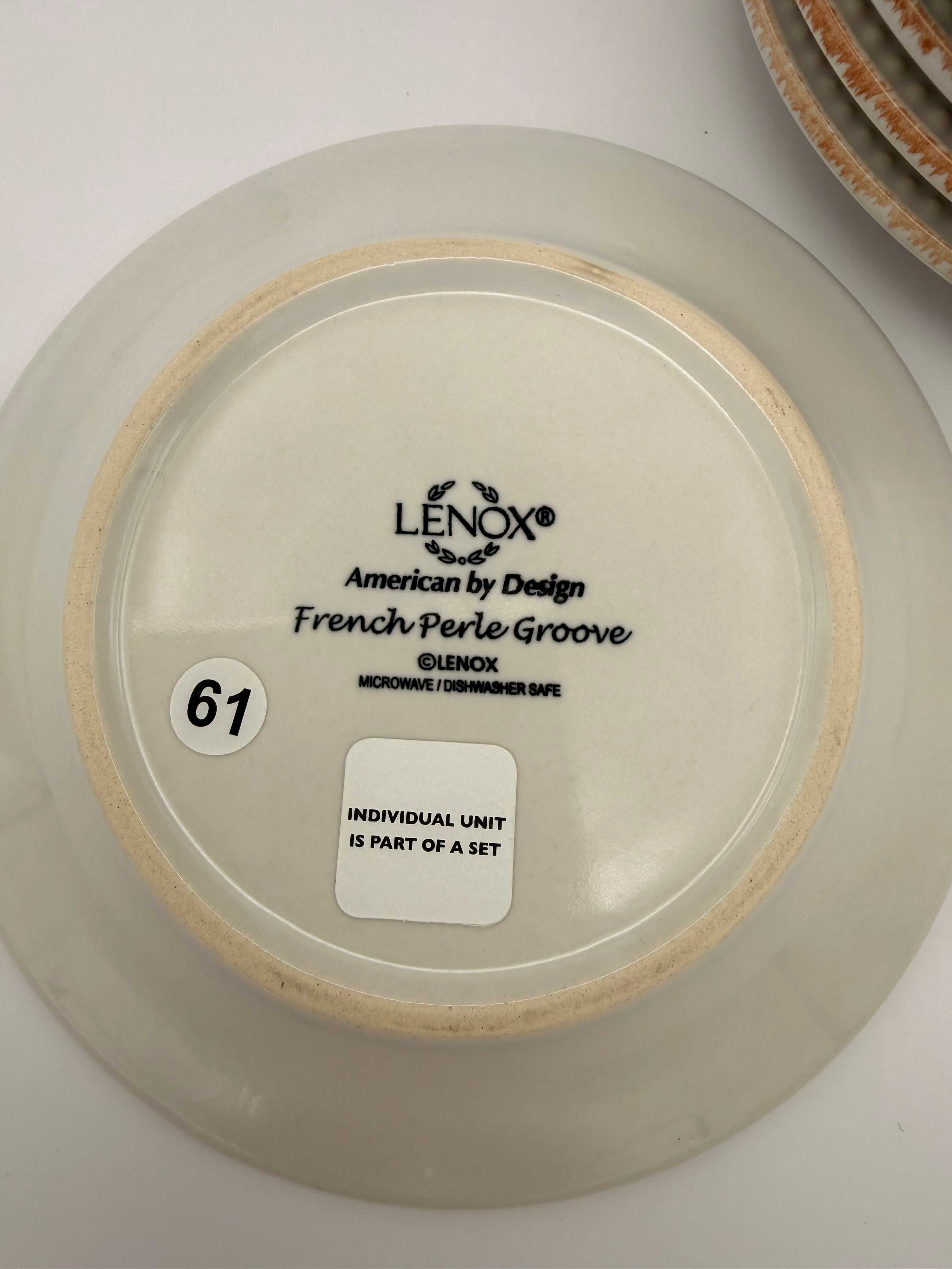 Lenox French Perle Groove Tidbit Plates – Set of 8