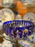 Waterford Crystal Araglin Prestige Collection Cobalt Blue Cut-to-Clear Bowl | 9"