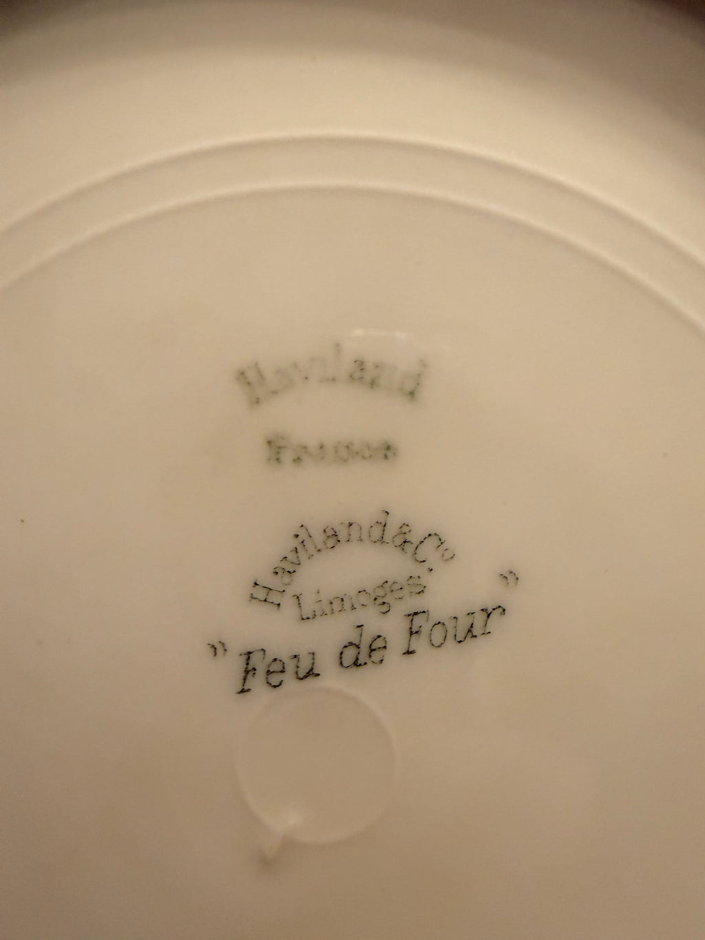 Antique Haviland Limoges "Feu de Four" Cabinet Plate – 7.5"