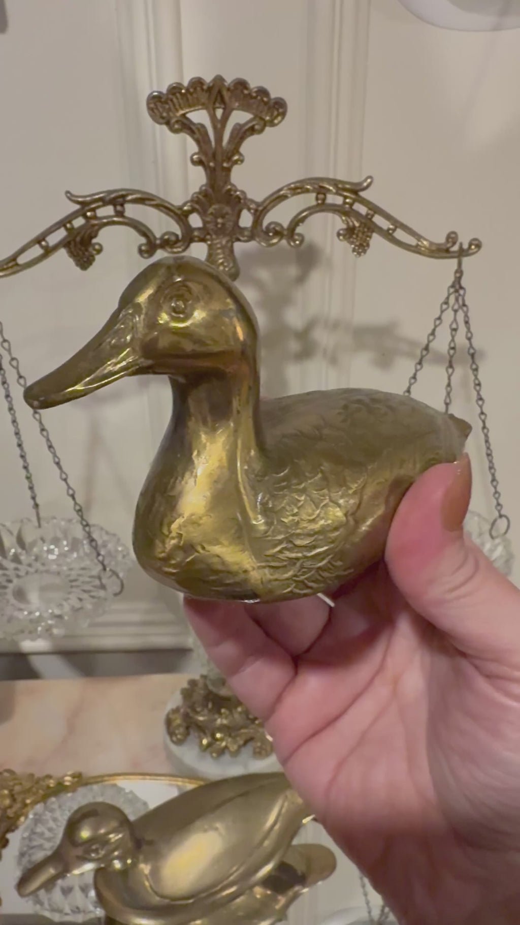 Vintage PM Craftsman Solid Brass Mallard Duck